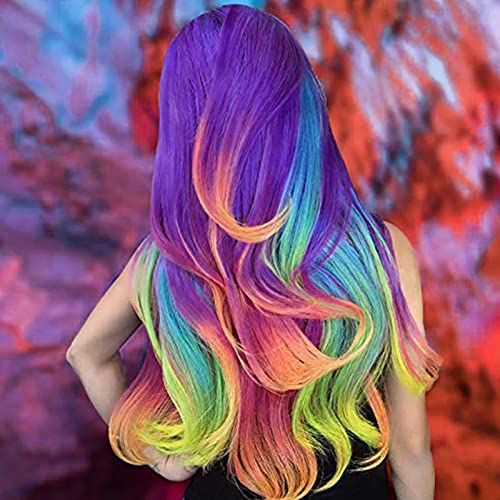 Allystyle 髪のチョークコーム ヘアダイパウダー 6色 一時的 洗える簡単 使いやすい おしゃれ染め 絵の具 １日だけ レディース メンズ イメージ変え 小道具 ハロウイン クリスマス 仮装 パーティー 舞台 演出 様々なヘアカラーを簡単に試せる